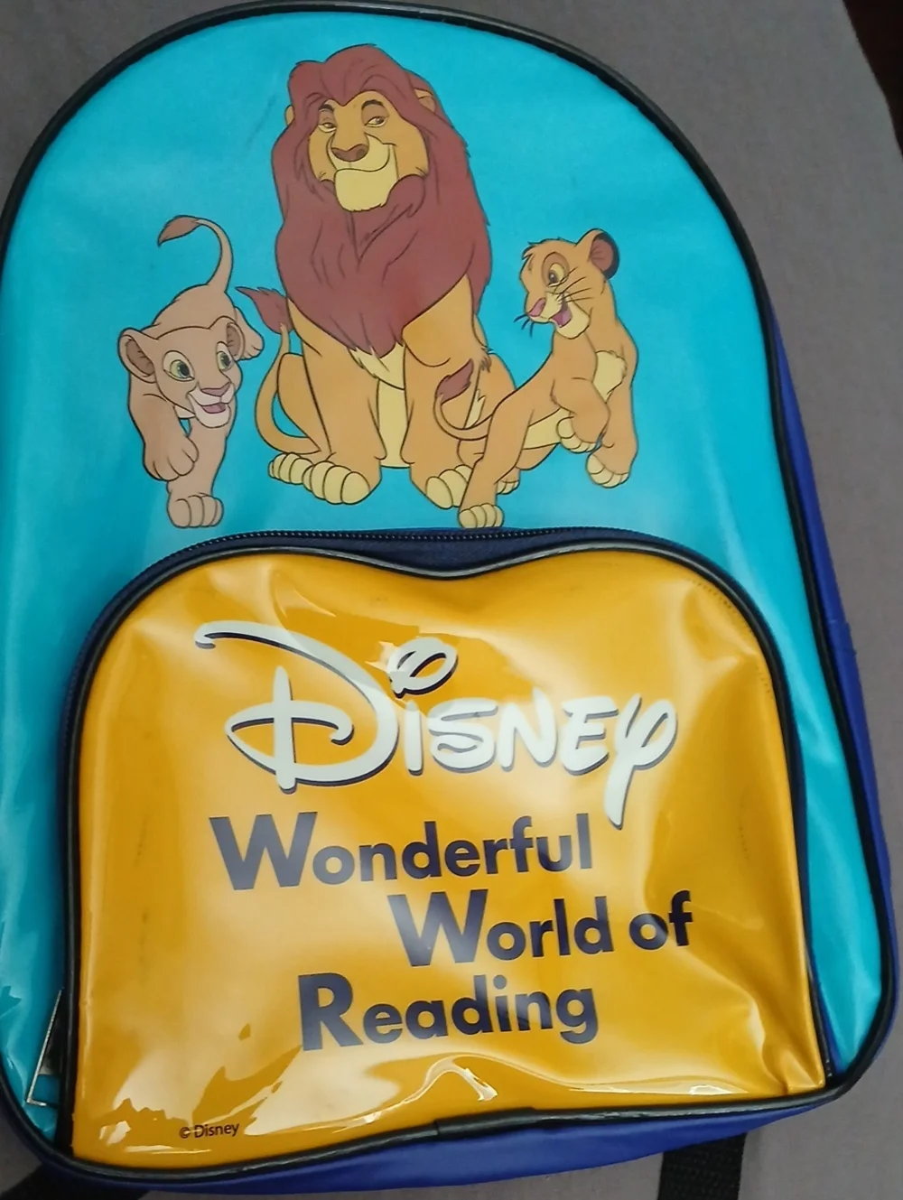 Vintage Disney Lion King Wonderful World Of Reading Backpack